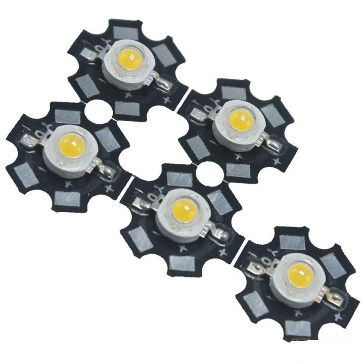 5Pcs-%20White%203W%20LED%20SMD%20Chip%203v%203.8v%20With%20Metal%20Plate%20Heatsink%20Heat%20Sink%20Aluminum%20Base%2020mm%20P.C.B%20DIY%20-%20Image%205