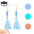 Bohemian rylic Bead Women Girls Tassel Hook Earrings Long Dangle Party Jewelry.