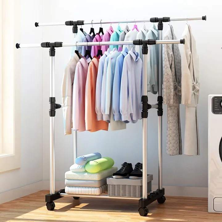 Cloth Raks Fortable Portable Alna Extended Cloth Rack | Daraz.com.bd