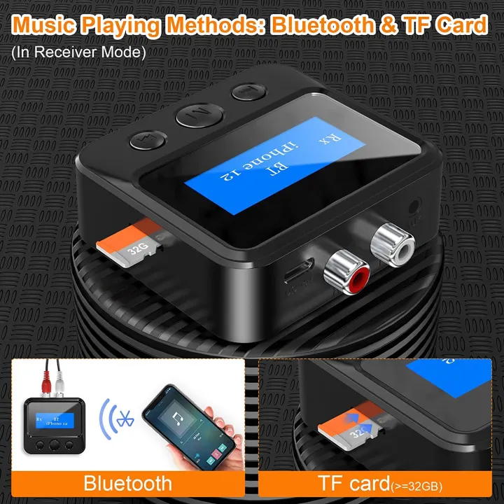 Bluetooth%205.0%20Transmitter%20Receiver%20LCD%20Display%20Headphone%20Wireless%20Audio%20Adapter%20RCA%203.5mm%20AUX%20Jack%20For%20PC%20TV%20Home%20Stereo%20-%20Image%207