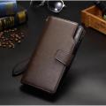 Long leather card holder wallet for men and women Long purse High Quality Wallets. 