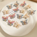 5pcs/set Butterfly Hair Clips Sweet Women Gradient Small Hairpins Mini Baby Girls Cute Colors Barrette Headwear Hair Accessories.