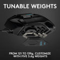 Logitech g502 Hero High Performance Wired Gaming Mouse, Hero 25K Sensor, 25,600 DPI, RGB, Adjustable Weight, 11 Programmable Buttons, On-Board Memory, PC/Mac. 