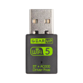 GearUp 600Mbps Dual Band WiFi + Bluetooth Adapter For PC/Laptop- ( WiFi Hotspot Supported, 2.4GHz + 5GHz).