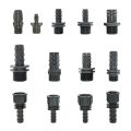 4Pcs 1/2 3/4 1 Male Female Thread Connector To Barb 8mm 16mm 20mm 25mm 32mm PE Hose Adapter Garden Irrigation Watering System.
