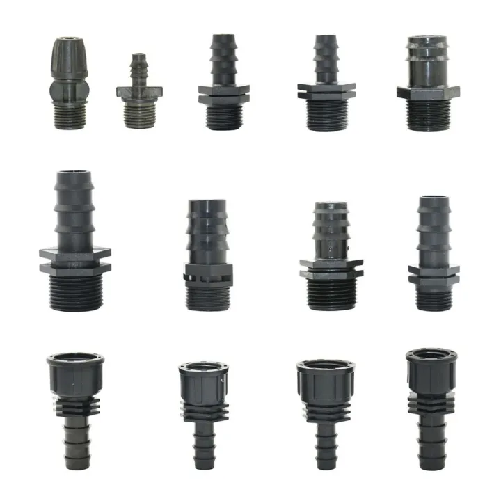 4Pcs%201/2%203/4%201%20Male%20Female%20Thread%20Connector%20To%20Barb%208mm%2016mm%2020mm%2025mm%2032mm%20PE%20Hose%20Adapter%20Garden%20Irrigation%20Watering%20System%20-%20Image%203