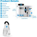 ARELENE 100X Zoom Clip-on Microscope with LED Light, Portable Magnifier Loupe Pocket Magnifying Lens Glass.