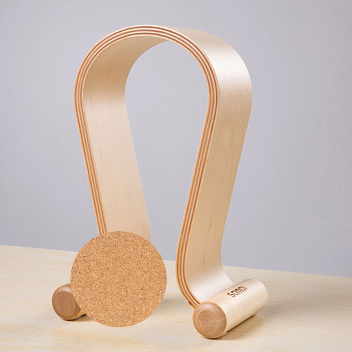 HXSJ%20SAMDI%20Wooden%20Headphone%20Stand%20Gaming%20Headset%20Earphone%20Displaying%20Holder%20Hanger%20White%20-%20Image%209