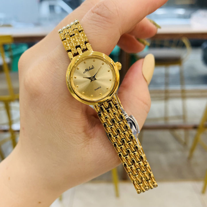 Mishali Watch Gold Small Gold Watch Steel Band Minimalist Thin