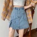 Women Mini Pant Skirts Clothing Denim Wide Leg Shorty Woman Clothes for Teen Girls Hot Pants Korean Fashion Beach Jeans.