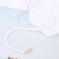 Faux Pearls Beaded Anklet Set Elastic Personality Ankle Bracelet Set For Women Girls 2 PIC. 