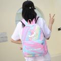 Sanrio Cinnamoroll Student Bag Back To School Backpack 3Pcs/set Anime Backpacks for Boy Girl Child Kawaii Pencil case Lunch Bag.
