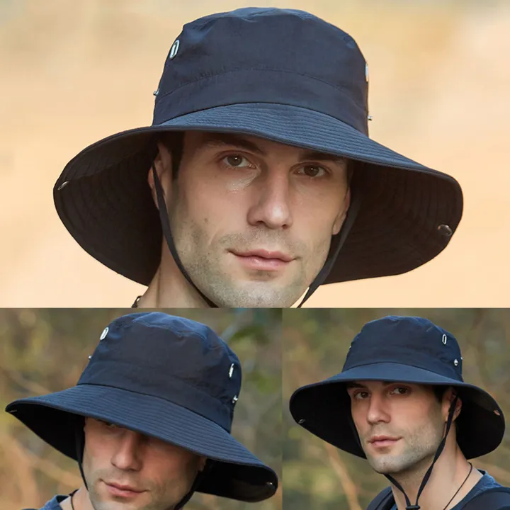 %E3%80%903C%20VictoryEagle%E3%80%91Summer%20Men%20Bucket%20Hat%20Solid%20Color%20Anti%20Sun%20Wide%20Adjustable%20Fisherman%20Cap%20-%20Image%205