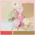 Cute USB Mini Fan Portable Handheld Fan Rechargeable Mini Handy Fan Pocket Size Low Noise Small Electric Fan Student Dormitory.