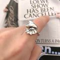 Romantic Demon And Angel Wings How To Train Your Dragon Shape Open Adjustable Couple Ring For Lover Valentine's Day Jewelry Gift. 