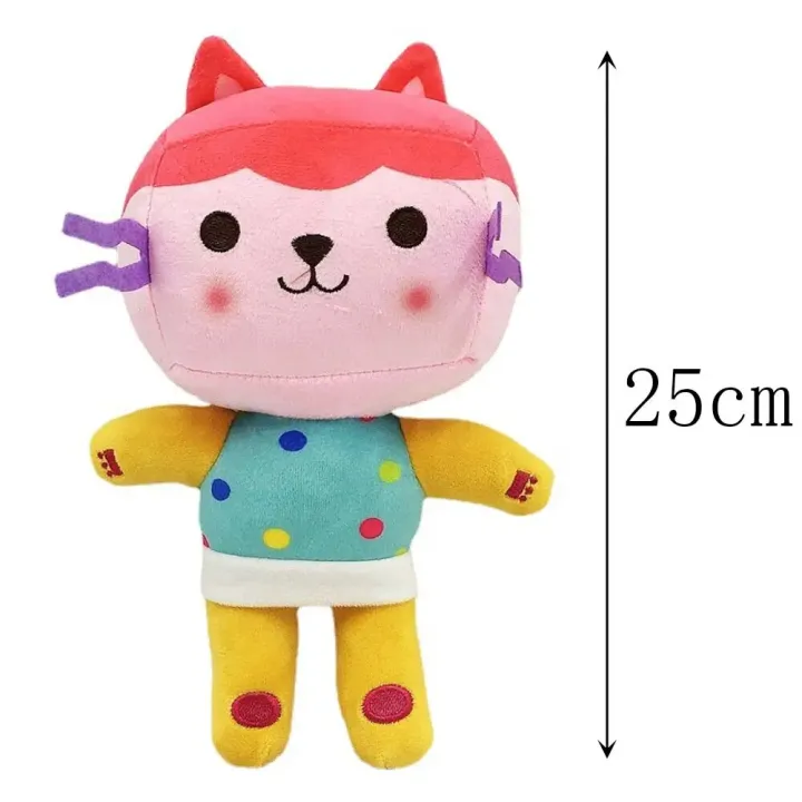 10pcs%2020-32cm%20Gabby%20Doll%20House%20Plush%20Toy%20Backpack%20Cat%20Cake%20Cat%20Mermaid%20Stuffed%20Animal%20Plushie%20Gbay%20Sticker%20for%20Kid%20Chrismas%20Gift%20-%20Image%204