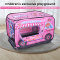 Ice Cream Truck Kids Play Tent - Foldable Indoor and Outdoor Playhouse for Toddlers, Boys and Girls. 