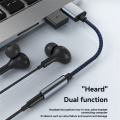 USB to 3.5mm Audio Cable USB A to 3.5mm Female External Black. 