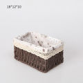 Rattan Desktop Storage Box Woven Snack Cosmetics Toy Storage Basket Household Fabrics Coffee Table Sundries Key Basket. 