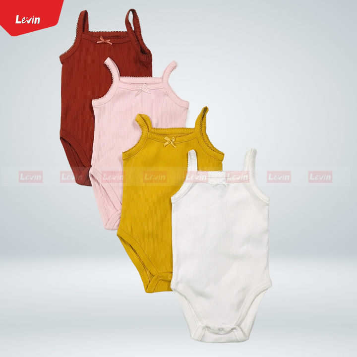 Toddler Kids Multicolor Organic Cotton Sleeveless Romper From Levin
