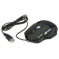 HXSJ 3200 DPI 7 Button 7D LED Optical USB Wired Gaming Mouse Mice for Laptop PC Professional Gamer Adjustable Black. 