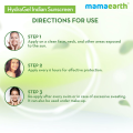 Mamaearth hydraGel indian sunscreen with aloe vera & raspberry for sun protection - 50gm. 