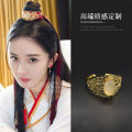 Alloy Hair Accessories Hair Accessories Headdress for Han Chinese Clothing Bandeau Ribbon Men's and Women's Hair Clip Bun Updo Ancient Style Tuinga Ancient Style. 