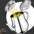 0.5 L Stainless Steel Oiler with Strainer Oil Filter Storage Oil Container.