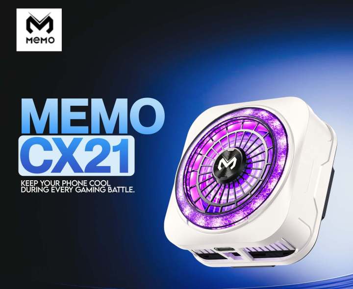 MEMO CX21 High Power 18W Magnetic Phone Cooler with Back Clip Semiconductor Ice Cooling Radiator for Mobile Gaming