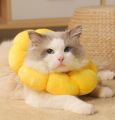 Elizabeth Sunflower Cat Ecollar pet collar, anti-licking adjustable hood e collar for cat. 