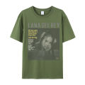 Lana Del Rey Vintage T-shirt printed Men's and Women's Cotton High quality Short Sleeves Sense of design Tops Lazy style Tees. 