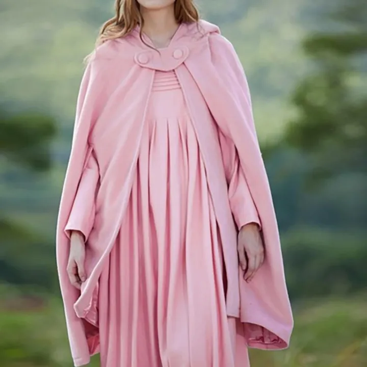 Women%20Cape%20Coat%20Retro%20Women's%20Cape%20Coat%20with%20Hood%20for%20Winter%20Warmth%20Style%20Knee-length%20Shawl%20Cloak%20with%20Single-button%20Closure%20-%20Image%203