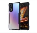 CEDO iQOO Z3 (5G)/iQOO Y72 5g Back Case Cover | Camera Protection Shockproof Bumper-Edge | Acrylic Crystal Clear 360 Degree Protection TPU+PC | Transparent Eagle Back Case Cover (Black). 