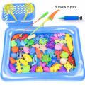 【Yurui】New Funny learningFihing Family Fun Educational Game Kid Play Boy Fihing Toy et Magnetic Water Baby Inflatable Pool Rod et. 