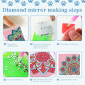 Diamond Painting Corner Bookmark 5D DIY Page Book Marks Triangle Book Lovers Gifts For Craft Women Girls.