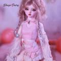 ShugaFairy Bariy 1/4 Bjd Dolls Girl Group Pink Skirt Good Girl Cute Style Long Straight Hair Ball Jointed Doll Bjd Doll Full Set. 