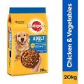 Pedigree Adult Dry Dog Food 20kg Pack, Made in Thailand.
