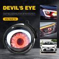 2pcs 3 Inch Car LED Devil Eyes Demon Evil Eye Lenses 12V For Car WIFI Control Eyes Retrofit Kits Fitting Auto Light Accessories.