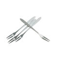 6pcs creative stainless steel fruit sign two tooth fork cake dessert fork Encounter. 