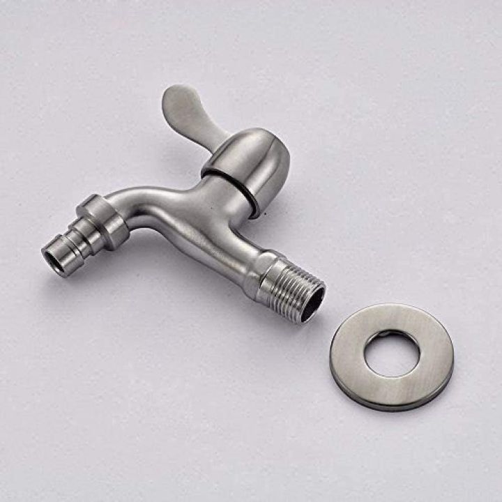 Wall Mount Washing Machine Faucet Stainless Steel Laundry Bathroom Bibcock Garden Faucet Washing Machine Tap Balcony Water Tap