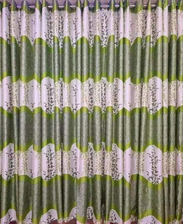 Synthetic%20Satin%20Home%20Decor%20Panel%20With%20Leaf%20Pattern%20Curtain%20Porda%20-%20Image%204