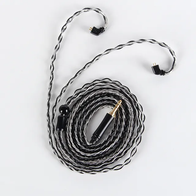 Xinhs%208%20Core%205n%20Single%20Crystal%20Copper%20Silver%20Plated%20Wire%20Headphone%20Upgrade%20Cable%20-%20Image%204