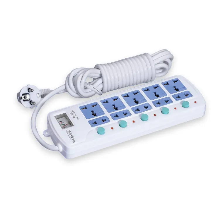 Maxline 10 Port Multi Extension Socket Model: ML-825-2 Miter Wire