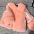 Girls Fur Coat Jacket Cotton Outwear Overcoat 2023 Fuzzy Warm Thicken Plus Velvet Winter Autumn Christmas Children's Clothing. 