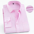 Men's Long Sleeved Shirt Business Casual Classic Plaid Striped Checked Blue Purple Male Social Dress Shirts for Man Button Shirt. 