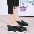 Women Wedges Shoes Slip-ons For Women Casual Half Slippers Heighten Women Shoes. 