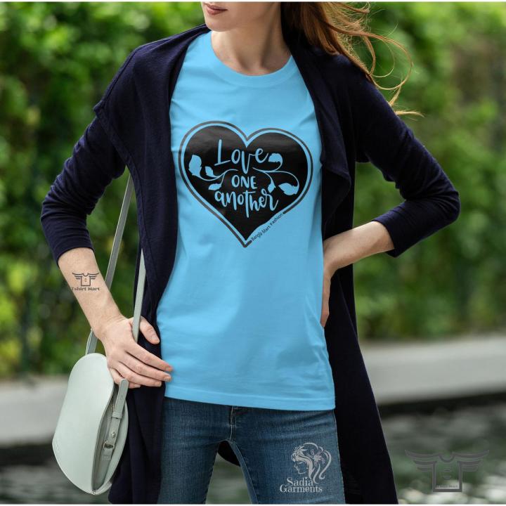 Love One another Design Half Hata Jersey Tshirt