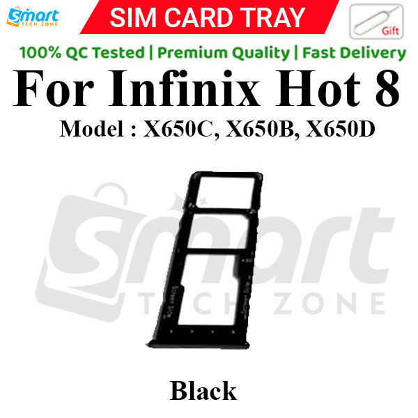 For%20Infinix%20Hot%208%20(X650C%20X650B%20X650D)%20Sim%20Tray%20Micro%20SD%20Card%20Slot%20with%20Sim%20Ejector%20Pin%20Replacement%20Part%20-%20Image%204