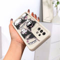 Jizetin for OPPO Reno6 4G Back Cover Shy Kuromi Ladder Camera Soft Rubber Mobile Phone Case.