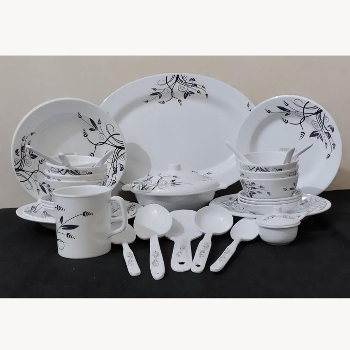 Melamine 36 Pcs, Dinner Set, Crown Melamine Dinnerware, Dinner